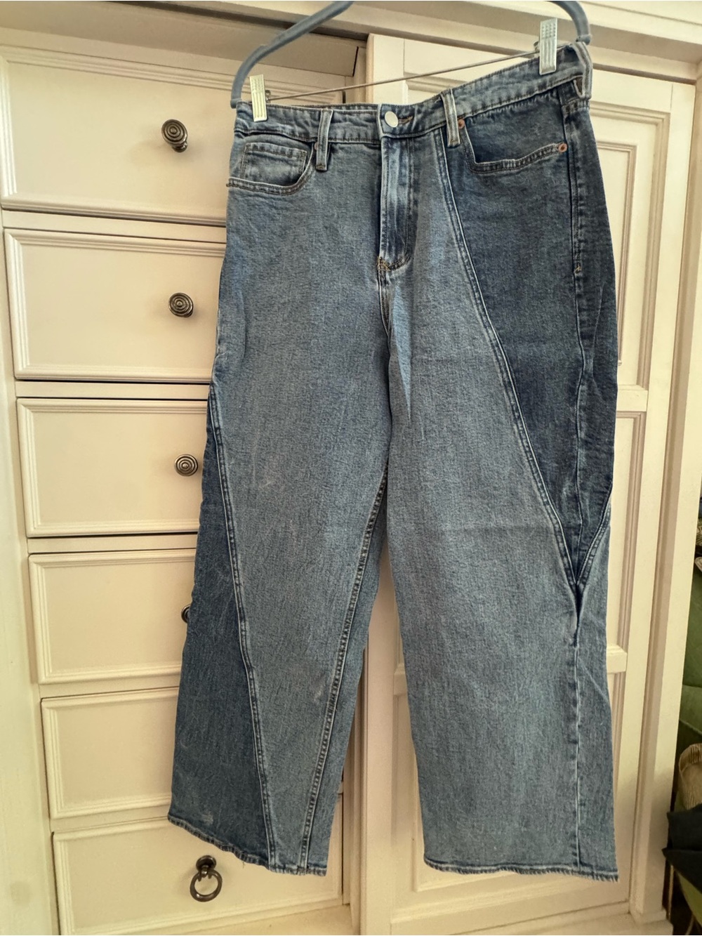 Dear John Two-Tone Blue Straight Leg Jeans